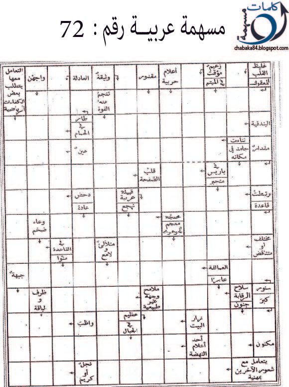 شبكة المسهمة العربية رقم 72